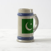 Chope À Bière Drapeau du Pakistan (Devant droit)