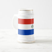Chope À Bière drapeau du Paraguay (Devant gauche)