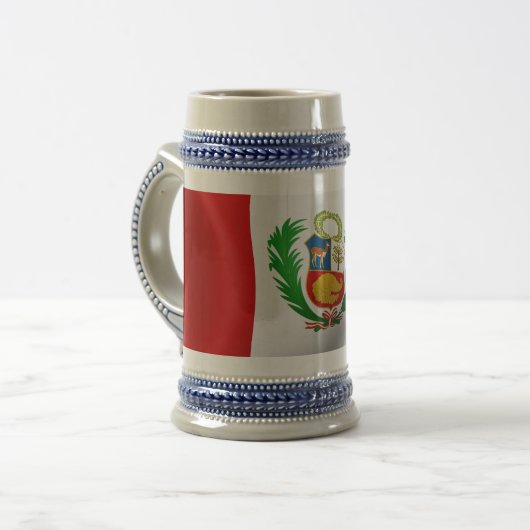 Chope À Bière Drapeau du Pérou (Devant gauche)