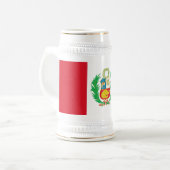 Chope À Bière Drapeau du Pérou (Devant gauche)