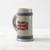 Chope À Bière Drapeau du Royaume-Uni Beer Stein (Devant gauche)