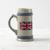 Chope À Bière Drapeau du Royaume-Uni Beer Stein (Gauche)