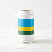 Chope À Bière Drapeau du Rwanda (Devant gauche)