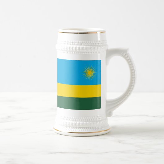 Chope À Bière Drapeau du Rwanda (Droite)