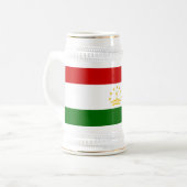 Chope À Bière Drapeau du Tadjikistan (Devant gauche)