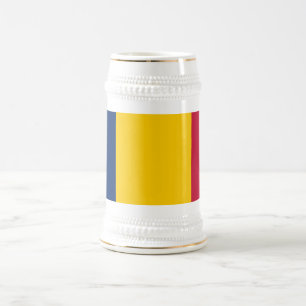 Chope À Bière Drapeau du Tchad