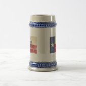 Chope À Bière Drapeau du Texas et de Gadsden (Centre)