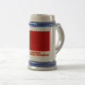 Chope À Bière Drapeau d'Union Soviétique avec le nom et prénoms (Devant droit)