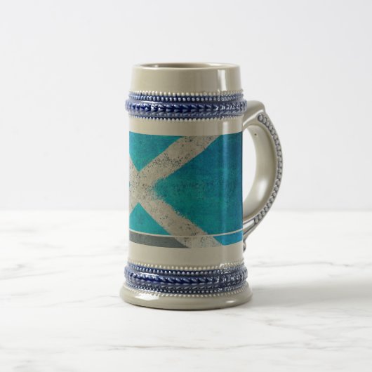 Chope À Bière Drapeau écossais moderne Stein (Devant droit)