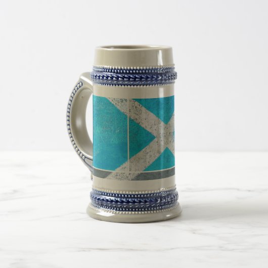 Chope À Bière Drapeau écossais moderne Stein (Devant gauche)