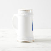 Chope À Bière Drapeau et carte d'état de l'Ohio (Devant gauche)