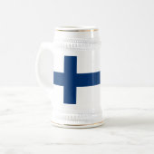 Chope À Bière Drapeau Finlande (Devant gauche)