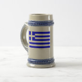 Chope À Bière Drapeau grec (Devant gauche)