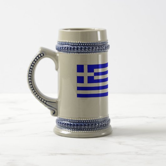 Chope À Bière Drapeau grec (Gauche)