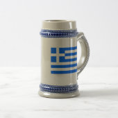 Chope À Bière drapeau grec (Devant droit)