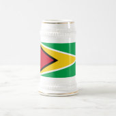 Chope À Bière Drapeau Guyana (Centre)