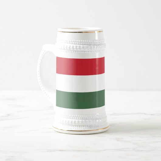 Chope À Bière Drapeau Hongrie (Devant gauche)