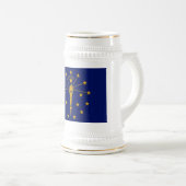 CHOPE À BIÈRE DRAPEAU INDIANA (Devant droit)