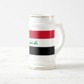 Chope À Bière Drapeau Iraq (Devant droit)
