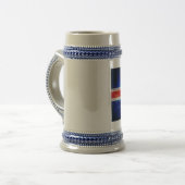 Chope À Bière Drapeau islandais (Devant gauche)