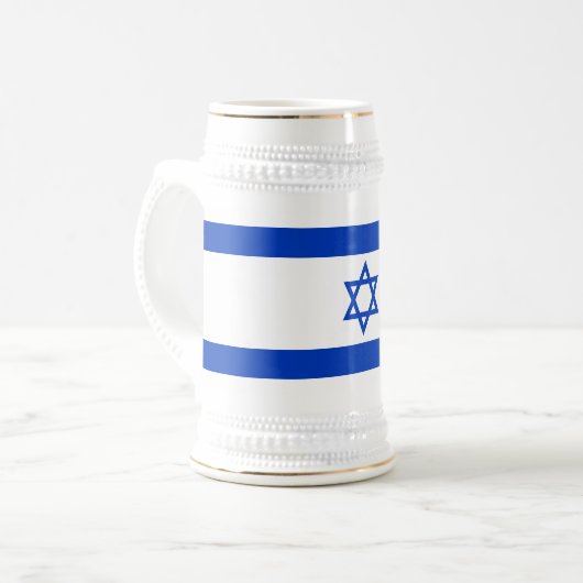 Chope À Bière Drapeau Israël (Devant gauche)