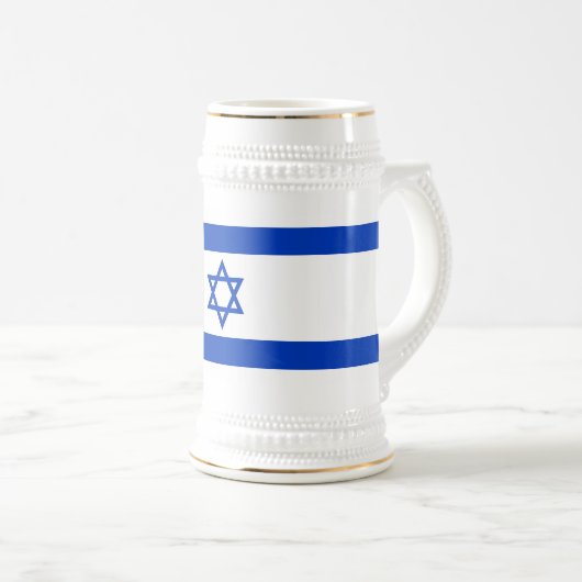 Chope À Bière Drapeau Israël (Devant droit)