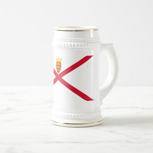 Chope À Bière Drapeau Jersey (Devant droit)