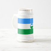 Chope À Bière Drapeau Kabardino Balkaria (Devant gauche)