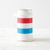 Chope À Bière Drapeau Luxembourg (Devant gauche)