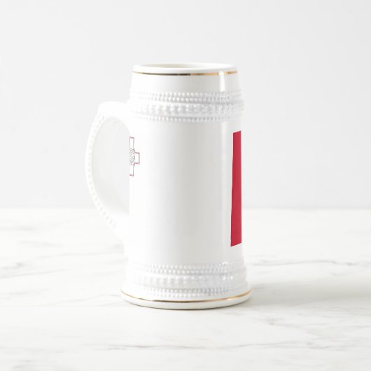 Chope À Bière Drapeau Malte (Devant gauche)