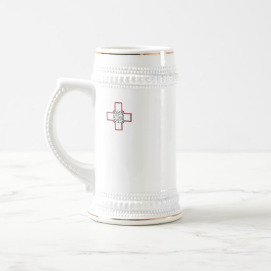 Chope À Bière Drapeau Malte (Gauche)