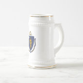 CHOPE À BIÈRE DRAPEAU MASSACHUSETTS (Devant droit)