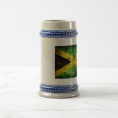 Chope À Bière Drapeau patiné Jamaïque (Centre)
