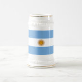 Chope À Bière Drapeau patriotique argentin (Centre)