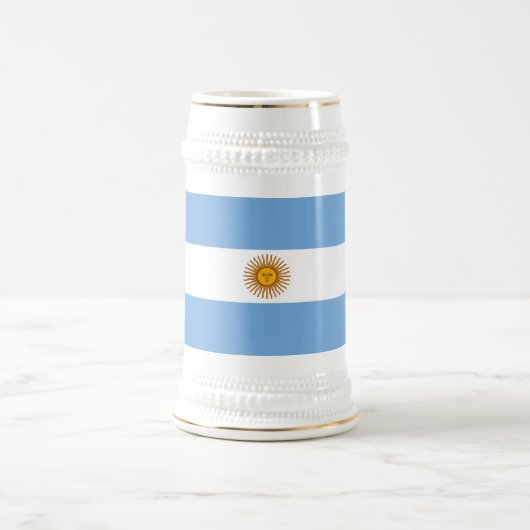 Chope À Bière Drapeau patriotique argentin (Centre)