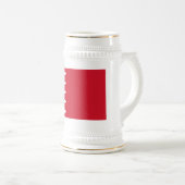 Chope À Bière Drapeau patriotique de Bahreïn (Devant droit)