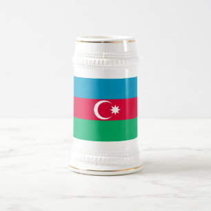 Chope À Bière Drapeau patriotique de l'Azerbaïdjan