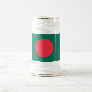 Chope À Bière Drapeau patriotique du Bangladesh