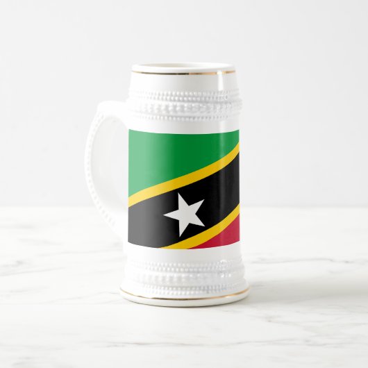 Chope À Bière Drapeau Saint-Kitts-et-Nevis (Devant gauche)