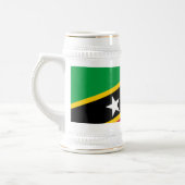 Chope À Bière Drapeau Saint-Kitts-et-Nevis (Gauche)