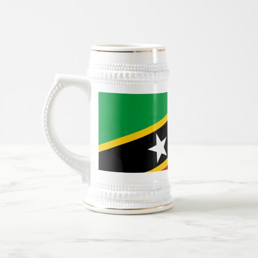 Chope À Bière Drapeau Saint-Kitts-et-Nevis (Gauche)
