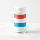 Chope À Bière Drapeau simple du luxembourgeois (Devant gauche)