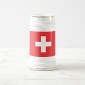 Chope À Bière Drapeau suisse (Centre)