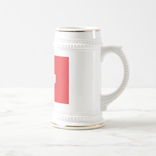 Chope À Bière Drapeau suisse (Droite)