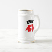Chope À Bière Drapeau suisse (Devant droit)