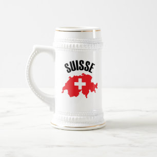 Chope À Bière Drapeau suisse