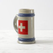 Chope À Bière drapeau suisse (Devant gauche)