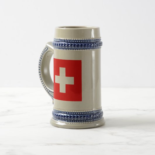 Chope À Bière drapeau suisse (Devant gauche)