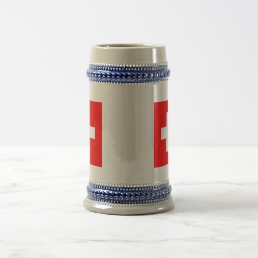 Chope À Bière drapeau suisse (Centre)