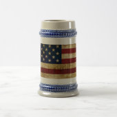 Chope À Bière Drapeau USA / Grunged (Centre)